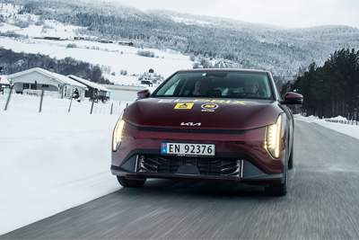Kia EV4 hits 390km of range in the freezing cold