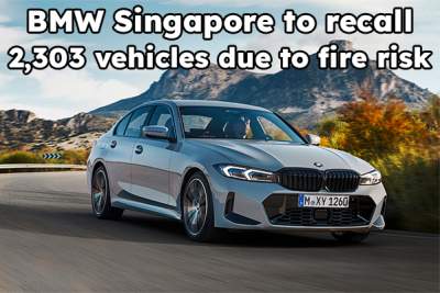 BMW Singapore to recall 2,303 vehicles due to fire risk