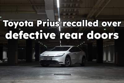 Toyota recalls 1,300 Priuses in SG for rear door defect