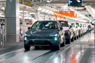 Volvo starts production of the EX60 electric SUV