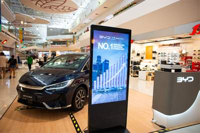 BYD by Sime Motors brings three models to Thomson Plaza