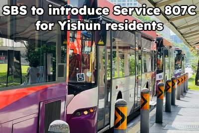 SBS to introduce Service 807C for Yishun residents