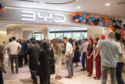 BYD opens new showroom at Tampines 1