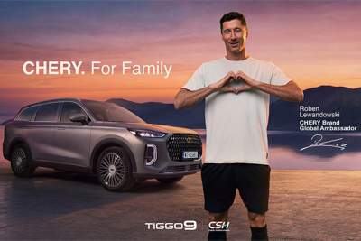 Robert Lewandowski stars in Chery's new TV commercial