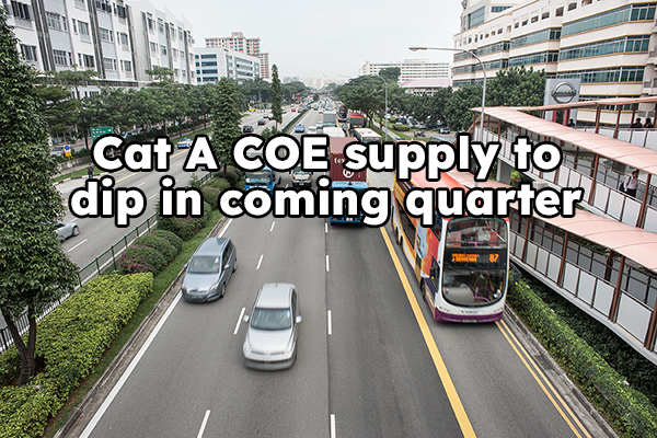 COE supply up 0.2% for upcoming quarter