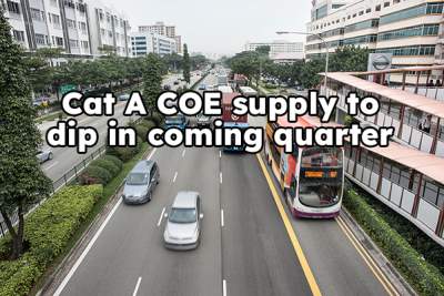 COE supply up 0.2% for upcoming quarter