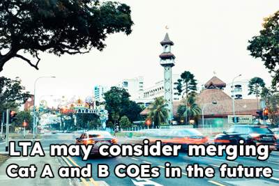LTA may consider merging Cat A and B COEs in the future