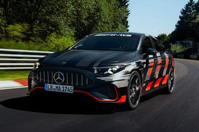 Electric Mercedes-AMG CLA45 sets new lap record