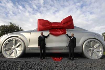Giant Audi TT serves as a new landmark in Ingolstadt