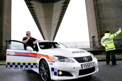 Humberside police in the UK take delivery of their IS-F sedan