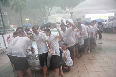 Heavy rain fails to dampen spirits at Subaru Impreza WRX Challenge
