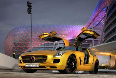 Mercedes-Benz launches the SLS AMG Desert Gold and G55 AMG Edition 79 in Dubai