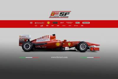 Ferrari reveals their F10 Formula One car