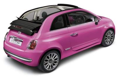 Fiat 500C goes Pink