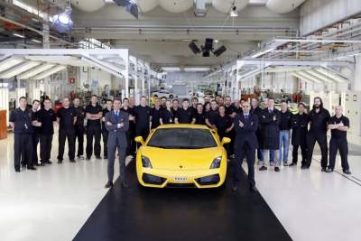 10,000th Lamborghini Gallardo rolls off the production line