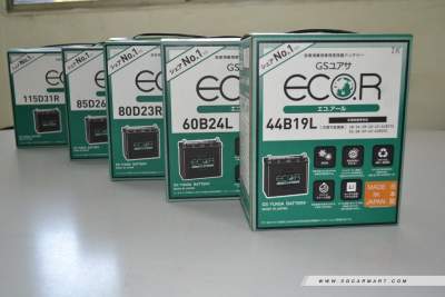 Japan made GS Yuasa ECO-R battery - Go green with your car battery