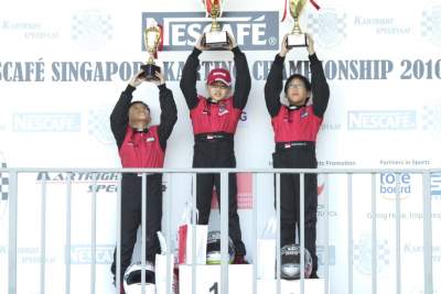 Drakar Racing tops 3 categories at Singapore National Karting Championship