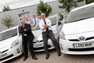 Toyota Prius matches Biesse Green project