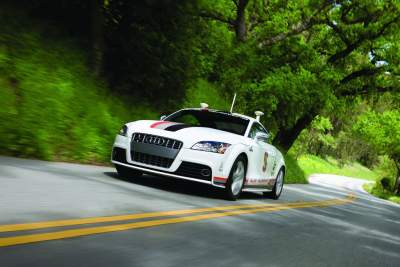 Audi's self-driving TTS makes it to the top of Pike's Peak