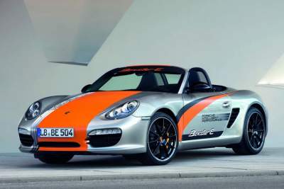 Porsche Boxster E electric prototypes revealed