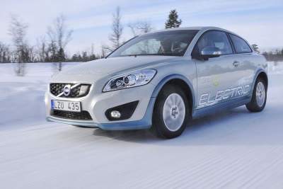 Volvo C30 Electric put through its paces in winter testing