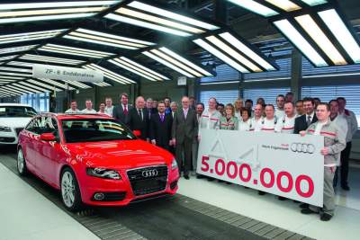 Audi A4 hits the five million cars milestone