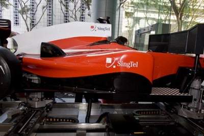 SingTel unveils its latest F1 race simulator