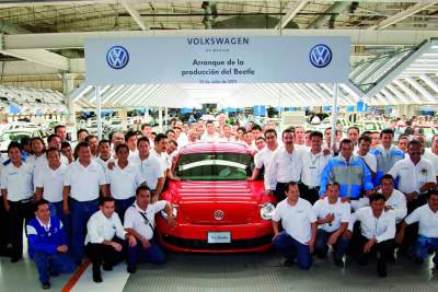 Volkswagen Beetle begins production in Mexico