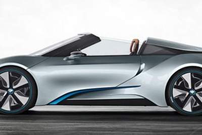 Jaws drop around the motoring world as BMW reveals astonishing i8 spyder