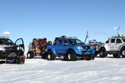 Hilux extreme off-roaders sets off to conquer Antarctica on jet fuel