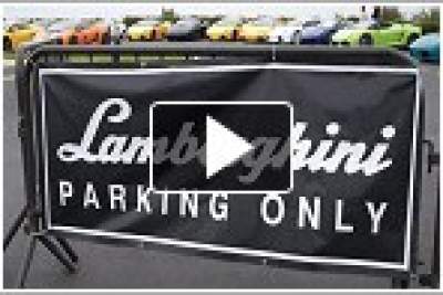 Lamborghini Parking Lot  - A video catalogue of 50 Lamborghinis