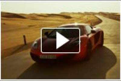 McLaren promotes the MP4-12C in a footage showcasing a desert-run