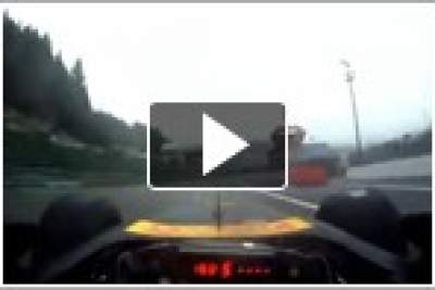 Around the Spa circuit in the wet - from the driver's view