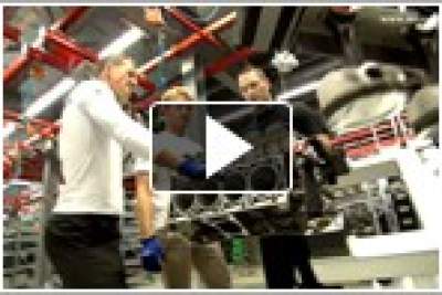 Michael Schumacher and Nico Rosberg build an AMG engine