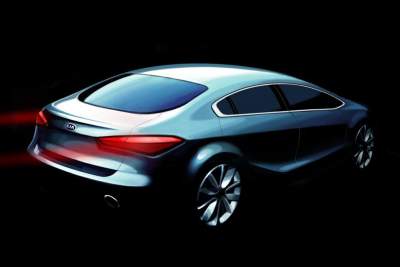 Kia releases teaser renderings for next-gen 2014 Forte