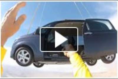 Toyota sends its Spade Mini MPV skydiving