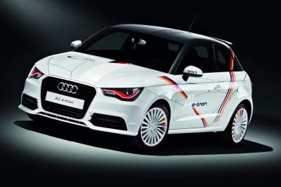 Audi catches Olympic fever: A1 e-Tron gets Olympic treatment