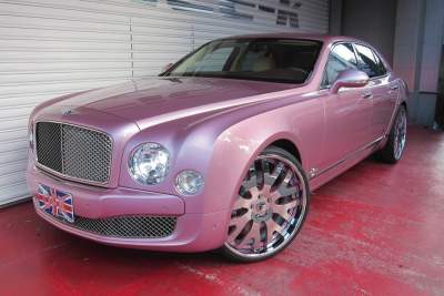 Office-K gives Bentley Mulsanne a fresh pink coat and Forgiato wheels