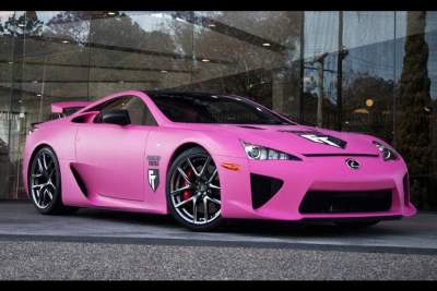For the 'Pink' of Health: Lexus serves up pink LFA for breast cancer awareness