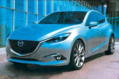 Leaked images of Mazda3 previews 2014 model