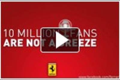 Ferrari thanks its fans again for hitting a new milestone on Facebook