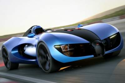 French designer envisions futuristic single seater Bugatti TypeZero concept