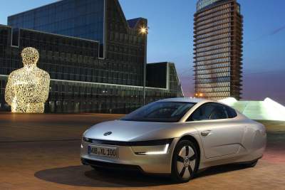 The uber futuristic Volkswagen XL1 forgoes performance figures for efficiency