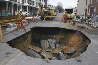 Experts claim sinkholes are part of active urbanisation