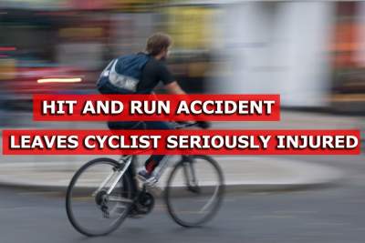 Cyclist severely injured by hit-and-run accident
