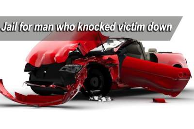 Jail for man who knocked victim down