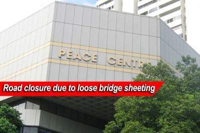 Road closure due to loose bridge sheeting