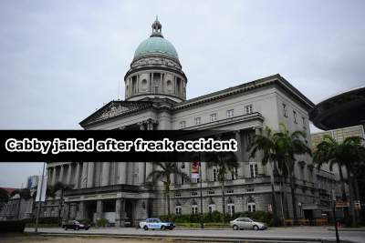Taxi driver jailed for causing freak accident