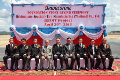 Bridgestone lays foundation stone for new plant in Thailand