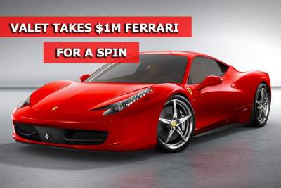 RWS valets caught for taking a $1m Ferrari for a spin